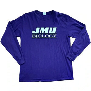 JAMES MADISON Shirt Adult M Long Sleeves Biology DUKES JMU  Harrisonburg VA